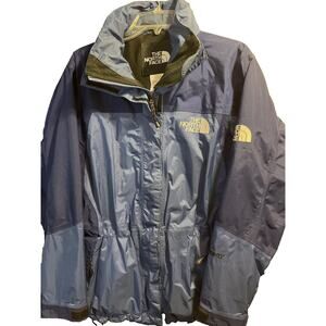 The North Face Women’s L Blue Long Sleeve Full Zip Nylon Polyester Winter Coat